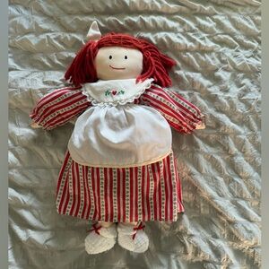 Vintage Holiday 16” Madeline Plush Stuffed Doll 1994